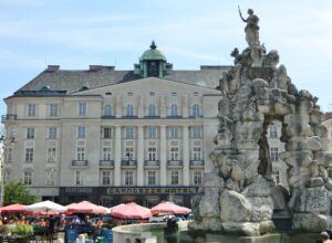 View of the Grandezza Hotel Luxury Palace from Cabbage Market