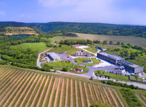 Drone photo of Vinice Hnanice hotel