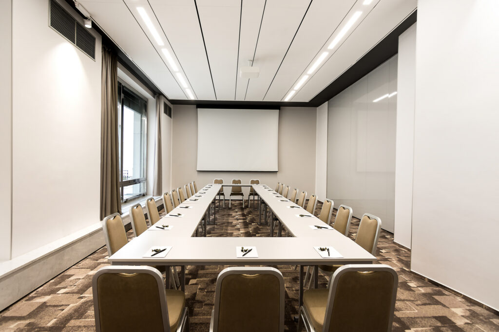 Conference room in the Best Western International hotel with a U-shaped layout